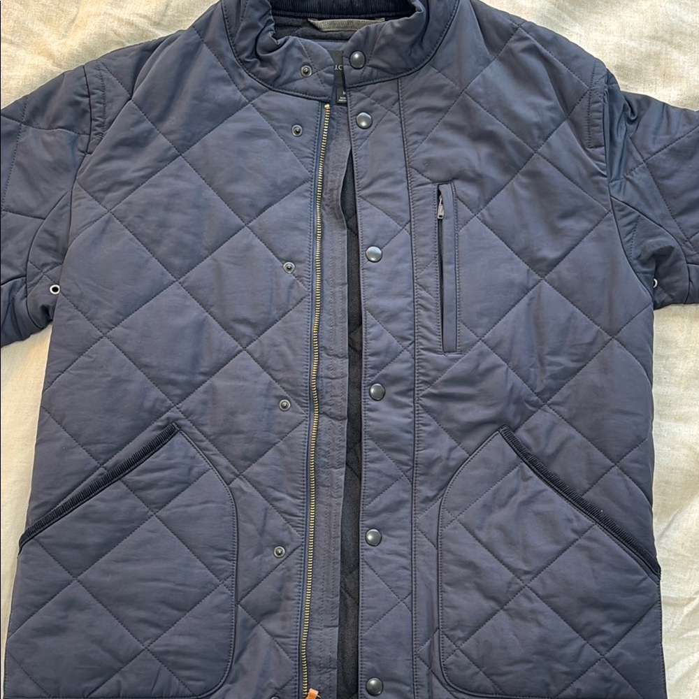 J Crew Sussex Men's Quilted Jacket - Navy